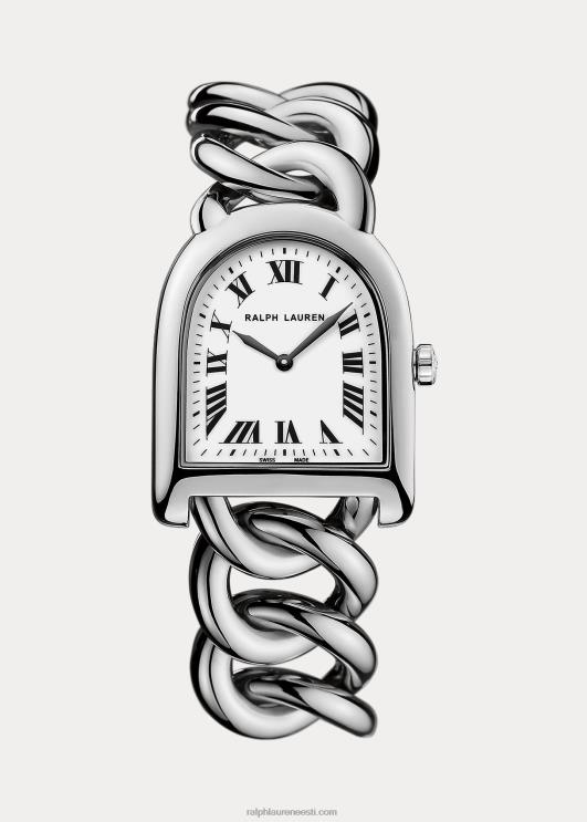 Ralph Lauren naised väike lüli teras PR0V2847 valge valimislink