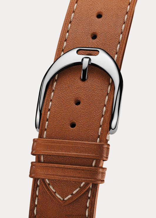 Ralph Lauren naised väike teras PR0V2844 valge sihverplaat