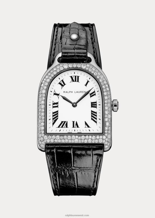 Ralph Lauren naised väike terasest ja teemandist jalus PR0V2846 valge sihverplaat