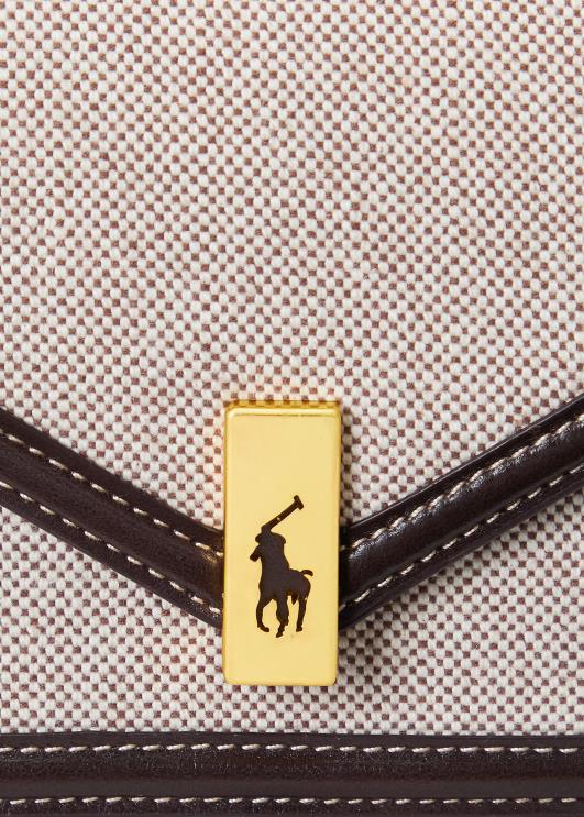 Ralph Lauren naised polo id lõuendist kett rahakott ja kott PR0V5178 looduslik/tubakas