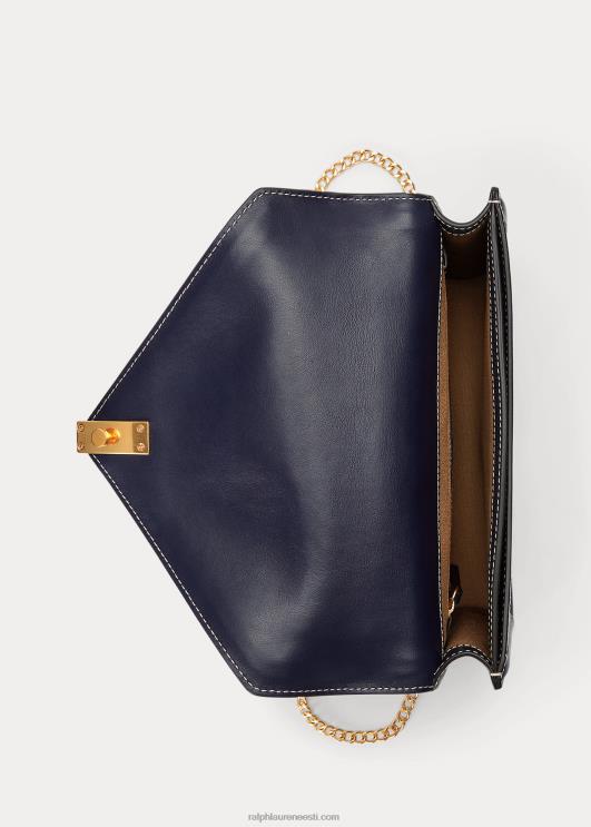 Ralph Lauren naised polo id lõuendist ümbriku kettkott PR0V5166 merevägi/kreem