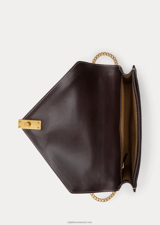 Ralph Lauren naised polo id lõuendist ümbriku kettkott PR0V5167 looduslik/tubakas