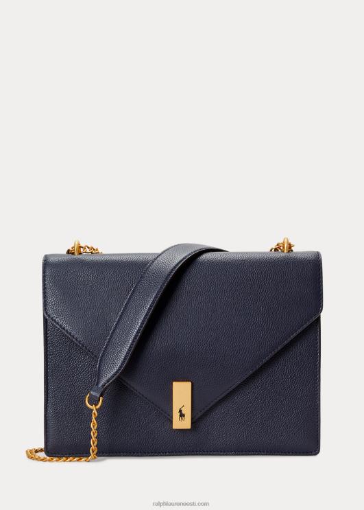 Ralph Lauren naised polo id nahast ümbriku kettkott PR0V5169 kesköö merevägi