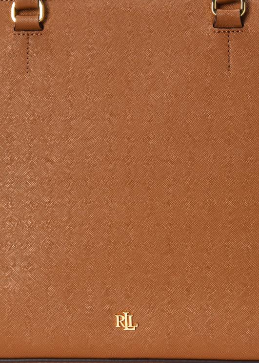 Ralph Lauren naised crosshatch nahast suur hannakott PR0V5411 tan