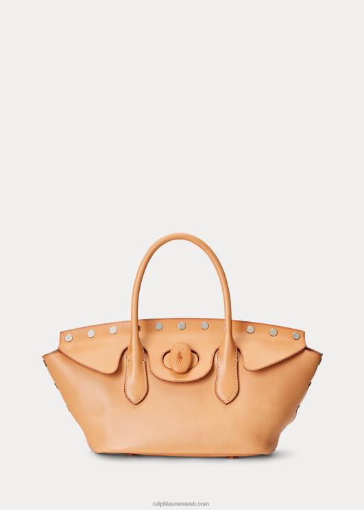 Ralph Lauren naised naastudega vachetta keskmine bellport-kott PR0V5228 loomulik