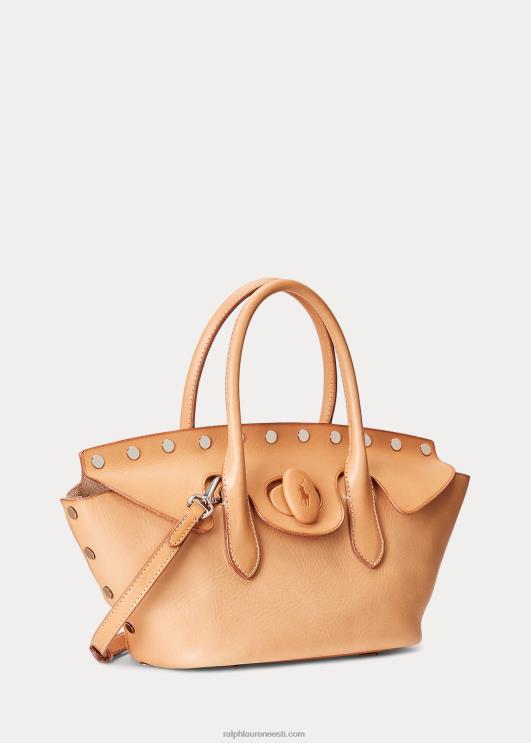 Ralph Lauren naised naastudega vachetta keskmine bellport-kott PR0V5228 loomulik