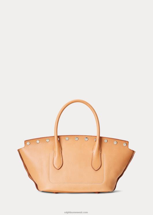 Ralph Lauren naised naastudega vachetta keskmine bellport-kott PR0V5228 loomulik