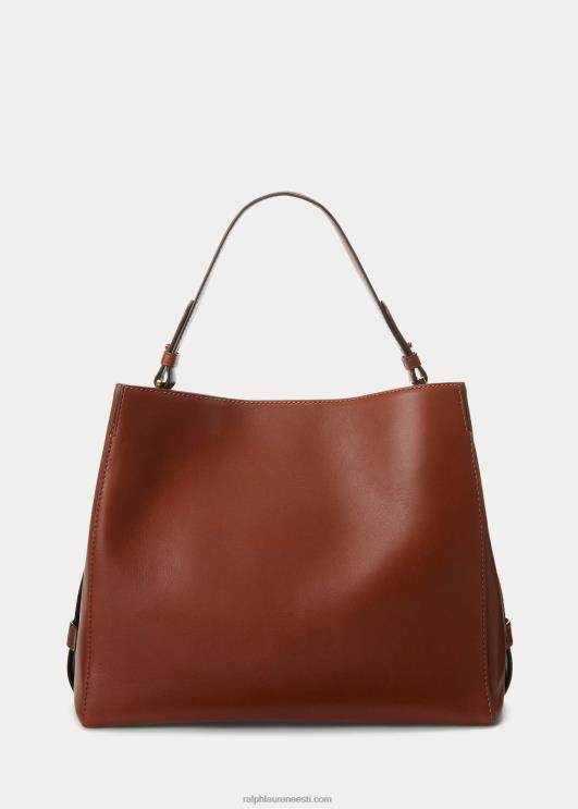 Ralph Lauren naised nahast keskmise peytoni kotikott PR0V5409 tan