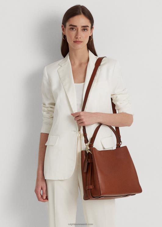 Ralph Lauren naised nahast keskmise peytoni kotikott PR0V5409 tan