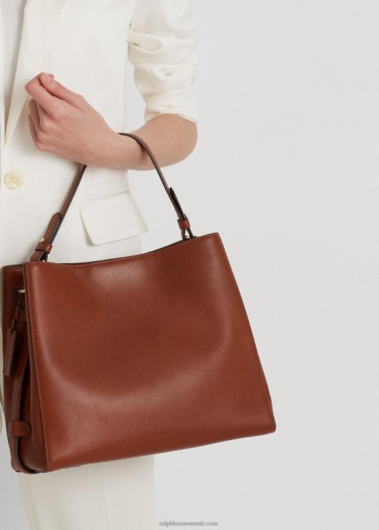 Ralph Lauren naised nahast keskmise peytoni kotikott PR0V5409 tan