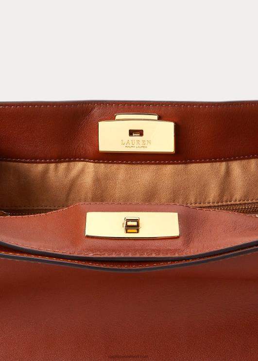 Ralph Lauren naised nahast keskmise peytoni kotikott PR0V5409 tan