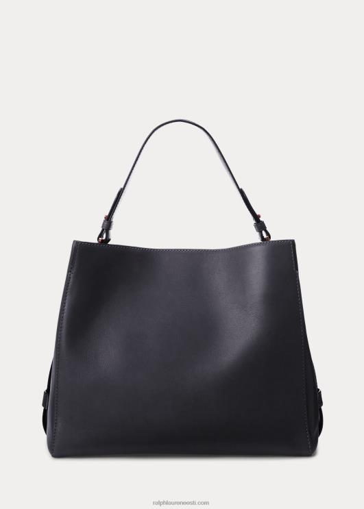 Ralph Lauren naised nahast keskmise peytoni kotikott PR0V5410 rafineeritud merevägi