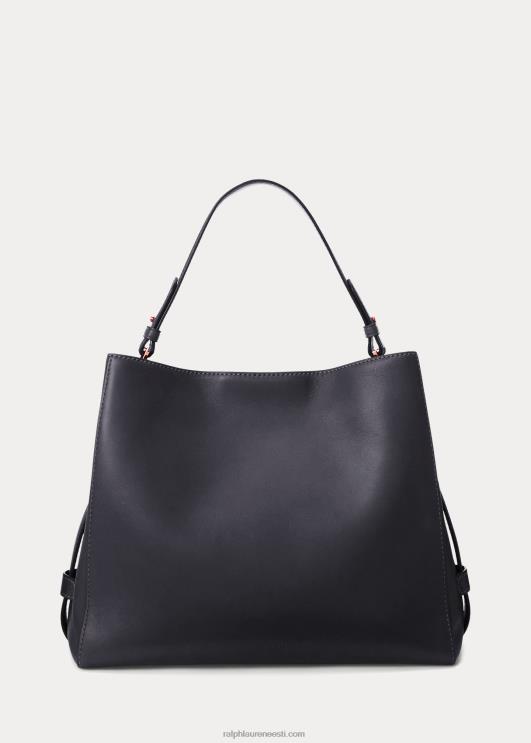 Ralph Lauren naised nahast keskmise peytoni kotikott PR0V5410 rafineeritud merevägi