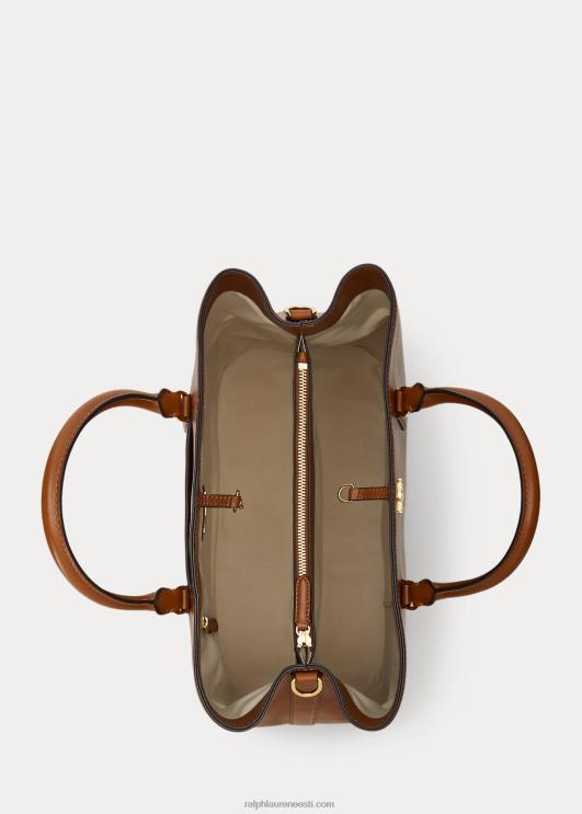 Ralph Lauren naised nahast suur marcy rahakott PR0V5358 tan