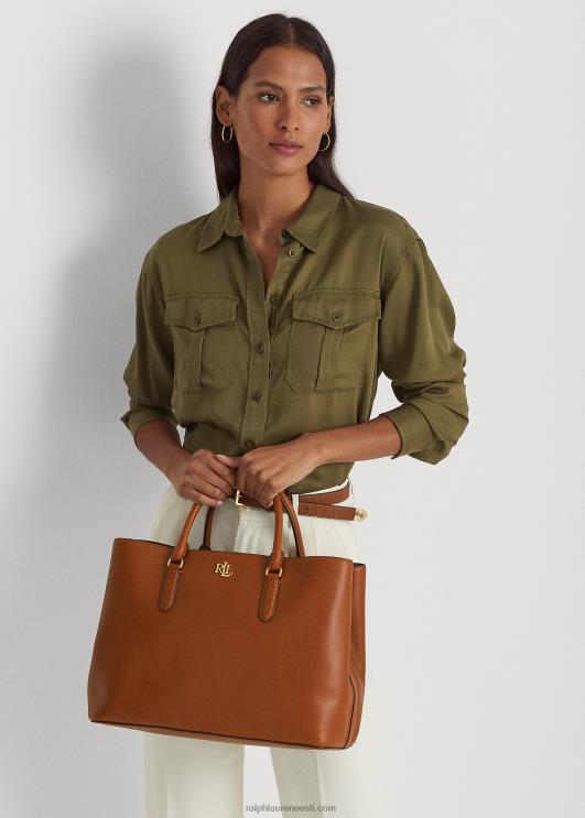Ralph Lauren naised nahast suur marcy rahakott PR0V5358 tan