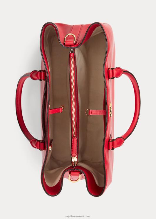 Ralph Lauren naised nahast suur marcy rahakott PR0V5359 Rl 2000 punane