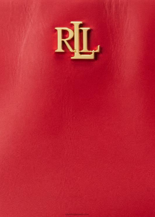 Ralph Lauren naised nahast suur marcy rahakott PR0V5359 Rl 2000 punane