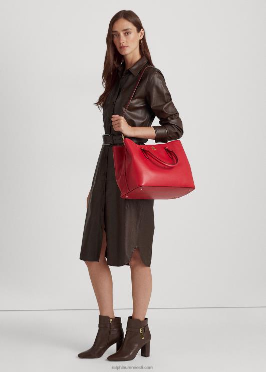 Ralph Lauren naised nahast suur marcy rahakott PR0V5359 Rl 2000 punane