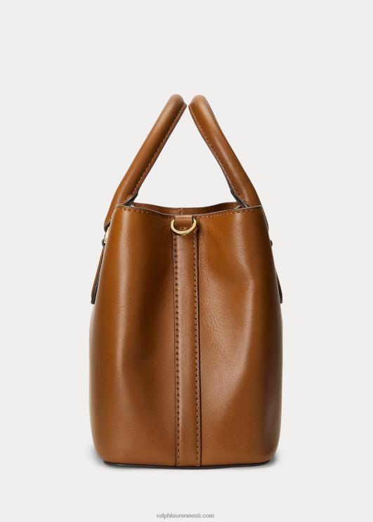 Ralph Lauren naised nahast väike marcy kotikott PR0V5354 tan