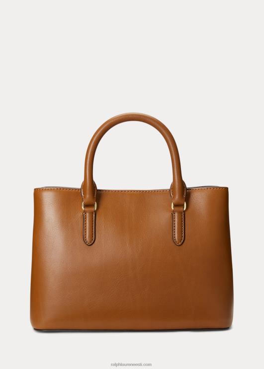 Ralph Lauren naised nahast väike marcy kotikott PR0V5354 tan