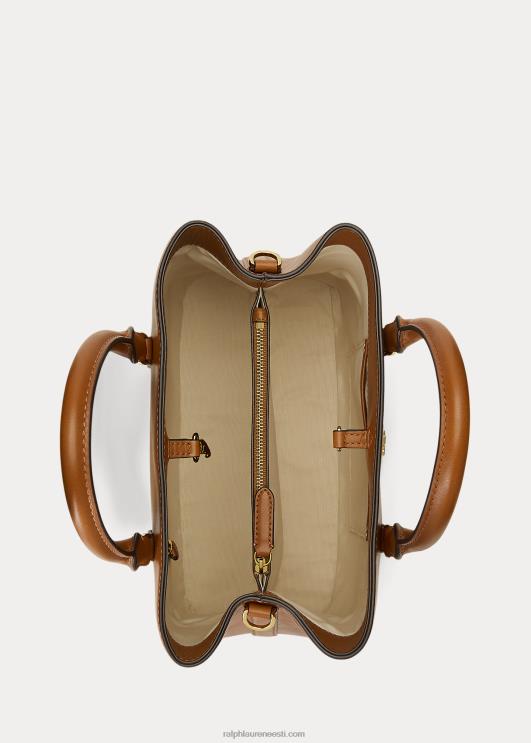 Ralph Lauren naised nahast väike marcy kotikott PR0V5354 tan