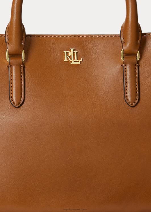 Ralph Lauren naised nahast väike marcy kotikott PR0V5354 tan
