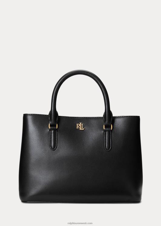 Ralph Lauren naised nahast väike marcy kotikott PR0V5355 must