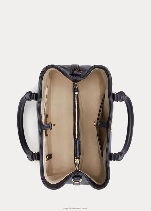 Ralph Lauren naised nahast väike marcy kotikott PR0V5356 merevägi