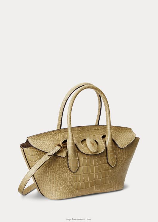 Ralph Lauren naised reljeefsest nahast keskmine bellport-kott PR0V5227 liiv