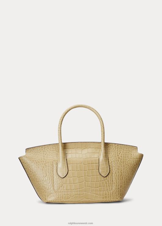 Ralph Lauren naised reljeefsest nahast keskmine bellport-kott PR0V5227 liiv