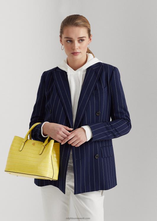 Ralph Lauren naised reljeefsest nahast keskmine marcy kotikott PR0V5459 päikesekala kollane