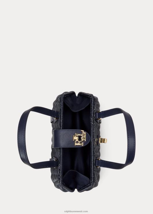 Ralph Lauren naised rotangist keskmise lilly kotikott PR0V5404 rafineeritud merevägi