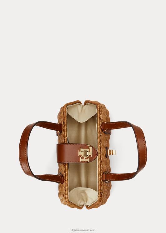 Ralph Lauren naised rotangist keskmise lilly kotikott PR0V5405 pähkel/pruun