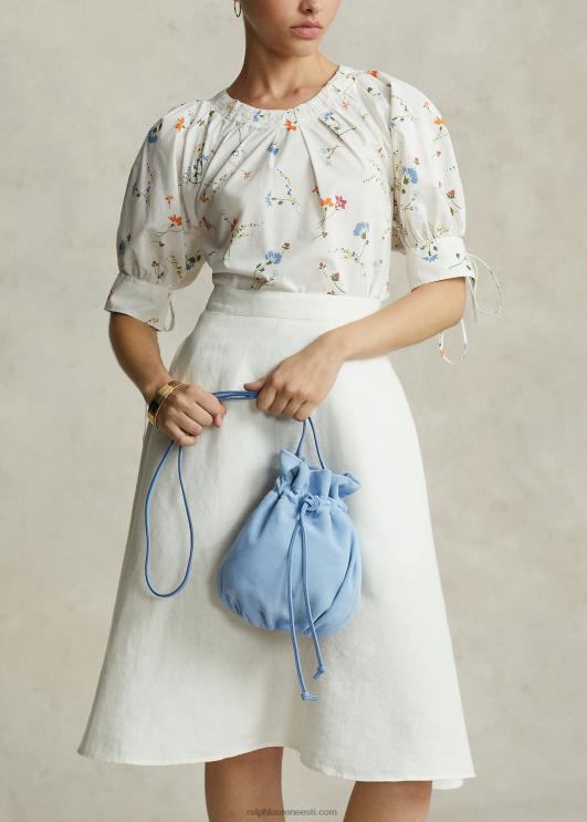 Ralph Lauren naised seemisnahast poni kott PR0V5233 pulber sinine