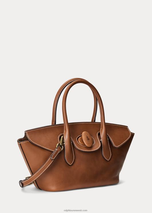 Ralph Lauren naised vahatatud nahast keskmine bellport-kott PR0V5230 cuoio