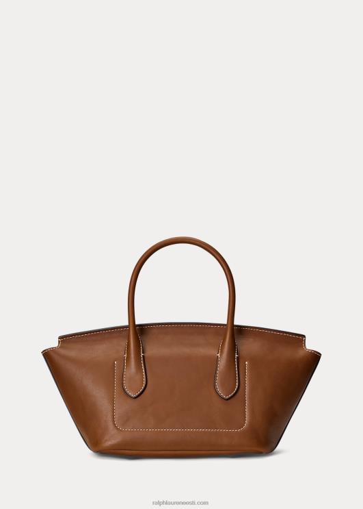 Ralph Lauren naised vahatatud nahast keskmine bellport-kott PR0V5230 cuoio