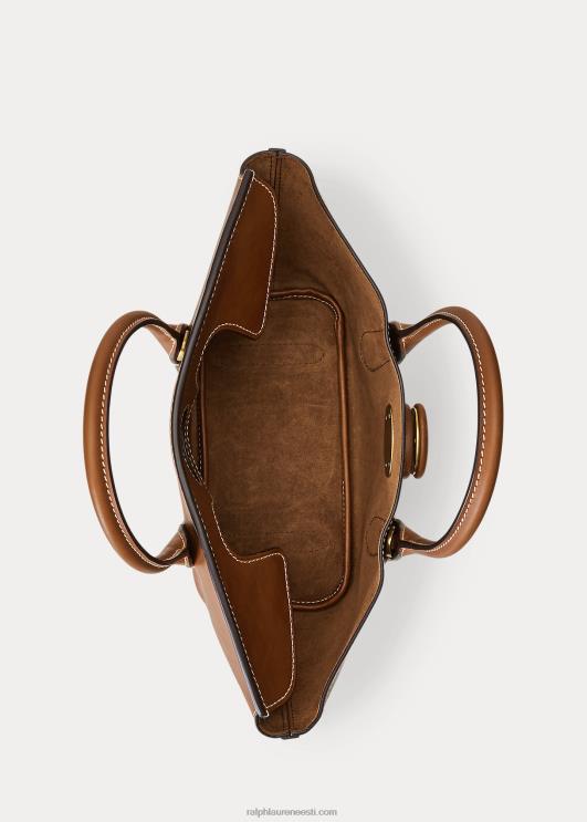 Ralph Lauren naised vahatatud nahast keskmine bellport-kott PR0V5230 cuoio