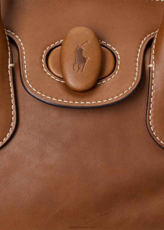 Ralph Lauren naised vahatatud nahast keskmine bellport-kott PR0V5230 cuoio