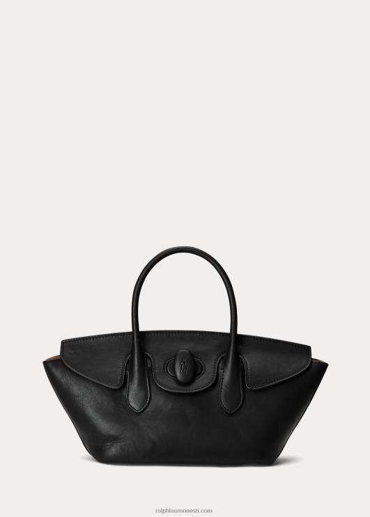 Ralph Lauren naised vahatatud nahast keskmine bellport-kott PR0V5231 must