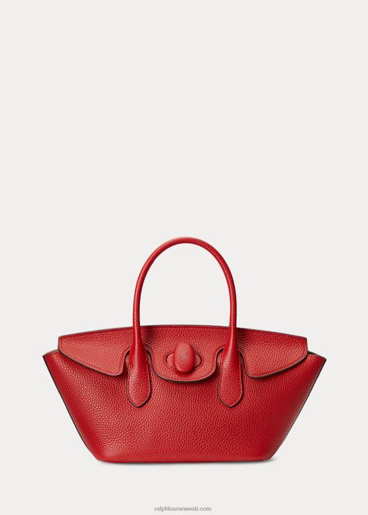 Ralph Lauren naised veerisnahast keskmine bellport-kott PR0V5226 rubiin