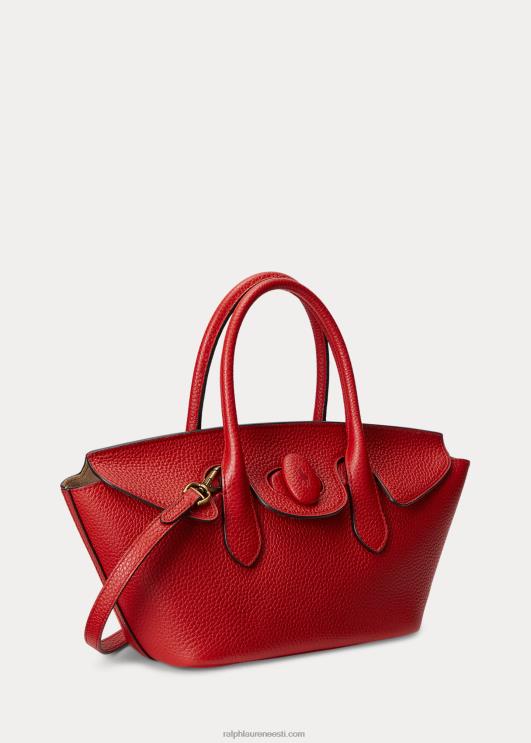 Ralph Lauren naised veerisnahast keskmine bellport-kott PR0V5226 rubiin