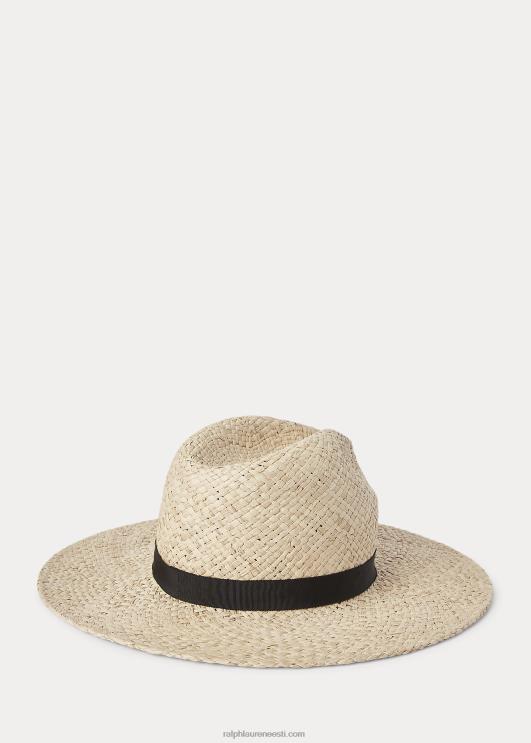 Ralph Lauren naised raffia fedora päikesemüts PR0V5548 loomulik