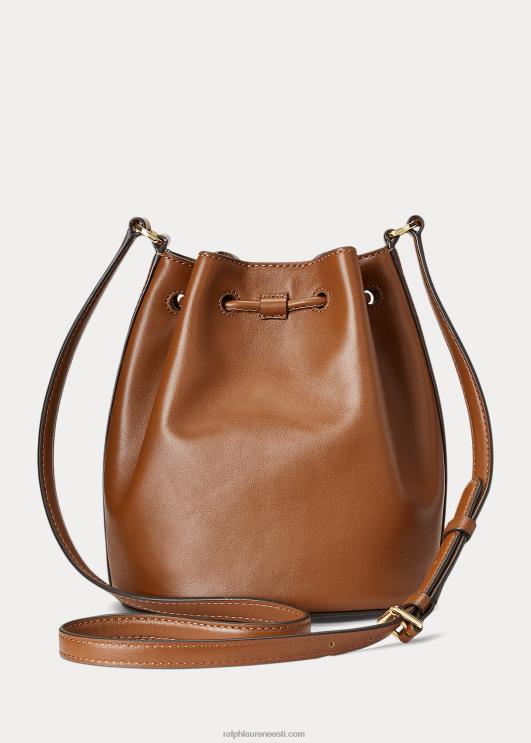 Ralph Lauren naised nahast keskmine andie nööriga kott PR0V5343 tan