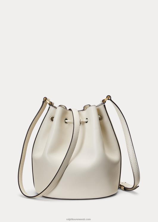 Ralph Lauren naised nahast keskmine andie nööriga kott PR0V5346 vanilje