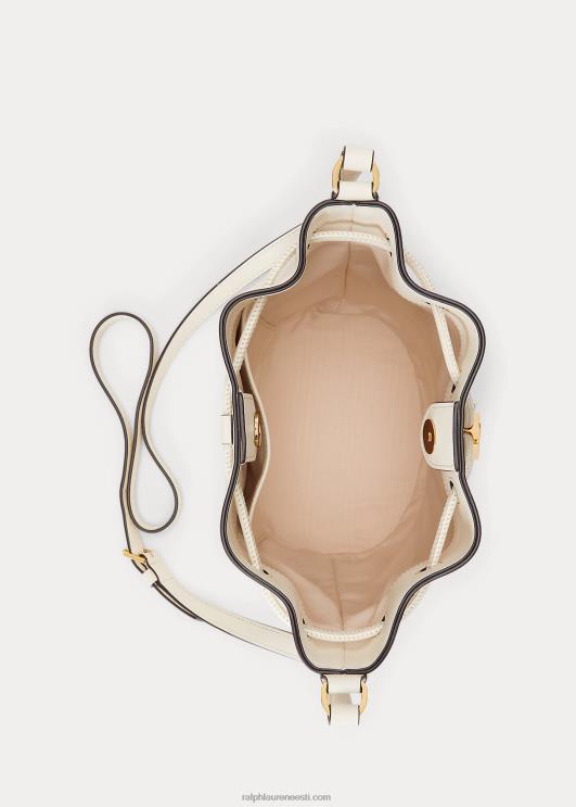 Ralph Lauren naised nahast keskmine andie nööriga kott PR0V5346 vanilje