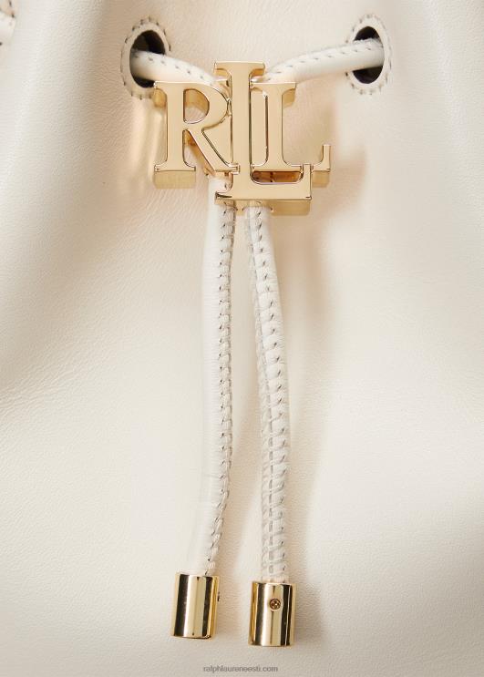 Ralph Lauren naised nahast keskmine andie nööriga kott PR0V5346 vanilje