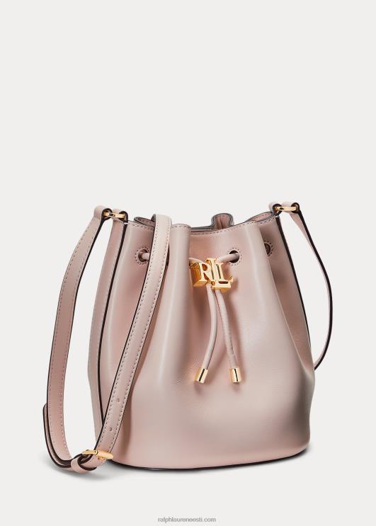 Ralph Lauren naised nahast keskmine andie nööriga kott PR0V5347 heleroosa