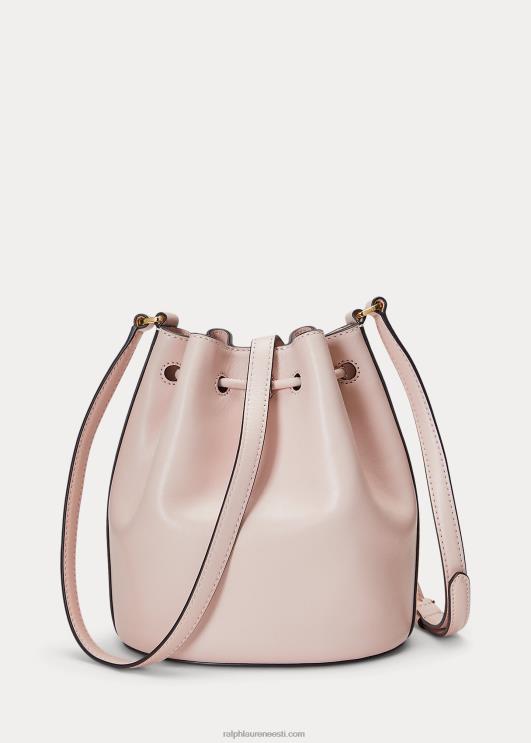 Ralph Lauren naised nahast keskmine andie nööriga kott PR0V5347 heleroosa