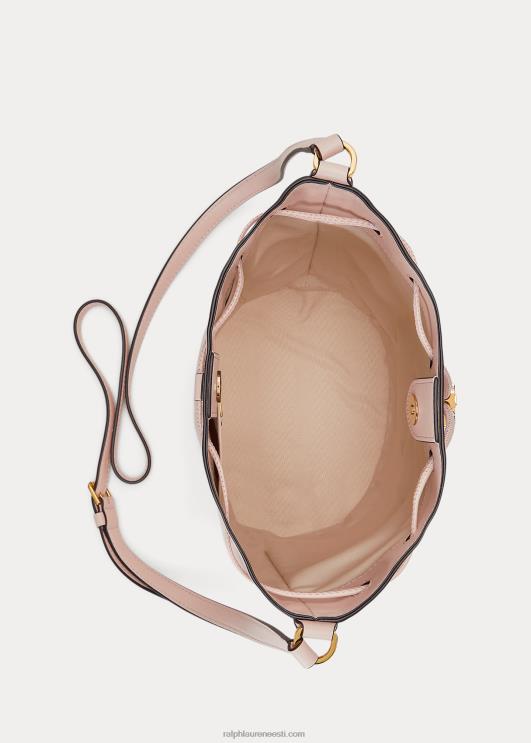 Ralph Lauren naised nahast keskmine andie nööriga kott PR0V5347 heleroosa