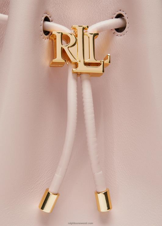 Ralph Lauren naised nahast keskmine andie nööriga kott PR0V5347 heleroosa